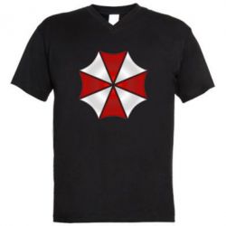 Чоловіча футболка з V-подібним вирізом Umbrella Corp Logo - PrintSalon