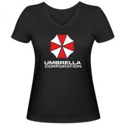 Жіноча футболка з V-подібним вирізом Umbrella - PrintSalon