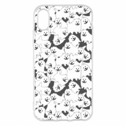 Чехол для iPhone X/Xs Undertale dog - PrintSalon