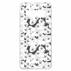 Чехол для Samsung S10+ Undertale dog - PrintSalon