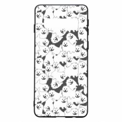 Чехол для Samsung S10 Undertale dog - PrintSalon