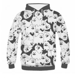 Мужское 3D худи Undertale dog - PrintSalon