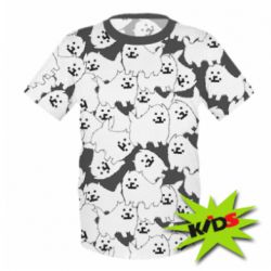 Детская 3D футболка Undertale dog - PrintSalon