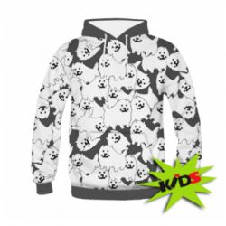 Детское 3D худи Undertale dog - PrintSalon