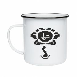 Кружка эмалированная Undertale Flowey - PrintSalon