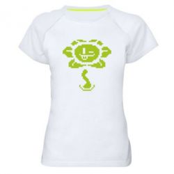 Женская футболка для спорта Undertale Flowey - PrintSalon