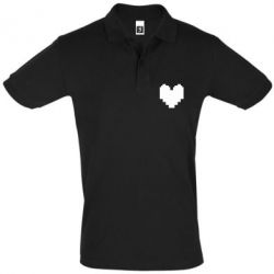 Мужское поло Undertale heart - PrintSalon