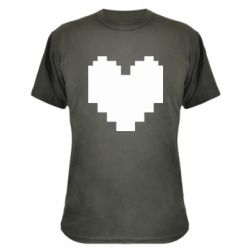 Камуфляжна футболка Undertale heart - PrintSalon