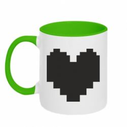 Чашка двокольорова Undertale heart