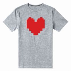 Чоловіча преміум футболка Undertale heart - PrintSalon