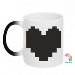 Чашка-хамелеон Undertale heart - PrintSalon
