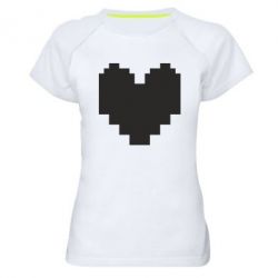 Жіноча футболка для спорту Undertale heart - PrintSalon