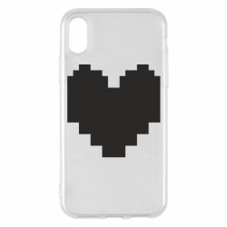 Чохол для iPhone X/Xs Undertale heart - PrintSalon
