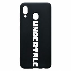 Чехол для Samsung A20 Undertale logo - PrintSalon
