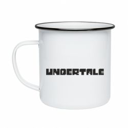 Кружка эмалированная Undertale logo - PrintSalon