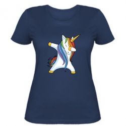 Женская футболка Unicorn dabbing - PrintSalon