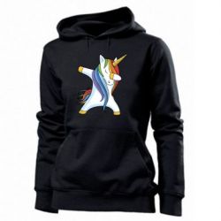 Женское худи Unicorn dabbing - PrintSalon