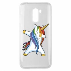 Чехол для Xiaomi Pocophone F1 Unicorn dabbing - PrintSalon