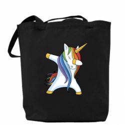 Эко-сумка Unicorn dabbing - PrintSalon