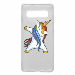 Чехол для Samsung S10 Unicorn dabbing - PrintSalon
