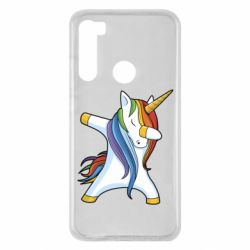 Чехол для Xiaomi Redmi Note 8 Unicorn dabbing - PrintSalon