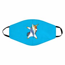 Маска многоразовая Unicorn dabbing - PrintSalon