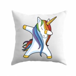 Подушка Unicorn dabbing - PrintSalon
