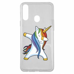 Чехол для Samsung A20s Unicorn dabbing-PrintSalon Чехол для Samsung A20s Unicorn dabbing