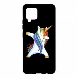Чехол для Samsung A42 5G Unicorn dabbing - PrintSalon