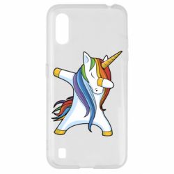 Чехол для Samsung A01/M01 Unicorn dabbing-PrintSalon Чехол для Samsung A01/M01 Unicorn dabbing