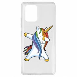 Чехол для Samsung S10 Lite Unicorn dabbing - PrintSalon