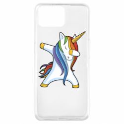 Чехол для Oppo A73 Unicorn dabbing - PrintSalon