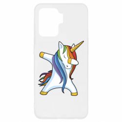 Чехол для Oppo Reno 5 Lite Unicorn dabbing - PrintSalon