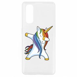 Чехол для Oppo Find X2 Unicorn dabbing - PrintSalon