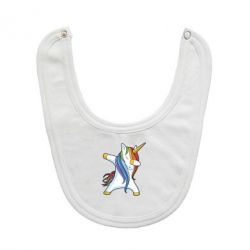 Слюнявчик  Unicorn dabbing - PrintSalon