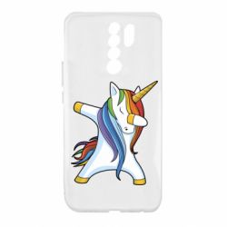 Чехол для Xiaomi Redmi 9 Unicorn dabbing - PrintSalon