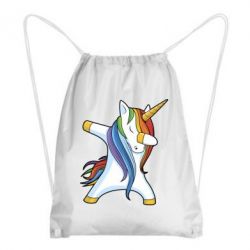 Рюкзак-мешок Unicorn dabbing - PrintSalon