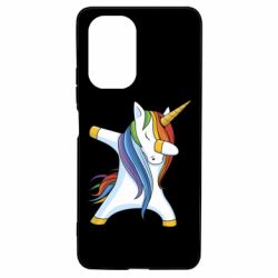 Чехол для Xiaomi Poco F3/K40 Unicorn dabbing - PrintSalon