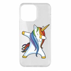 Чехол для iPhone 14 Pro Max Unicorn dabbing - PrintSalon