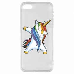 Чехол для iPhone5/5S/SE Unicorn dabbing - PrintSalon