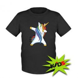 Детская футболка Unicorn dabbing - PrintSalon