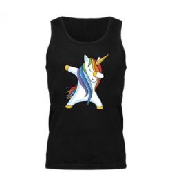 Мужская майка Unicorn dabbing - PrintSalon