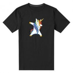 Мужская футболка премиум Unicorn dabbing - PrintSalon