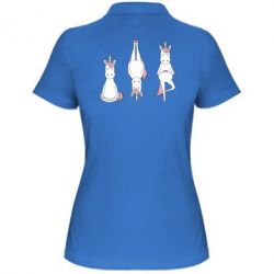 Женское поло Unicorn in yoga - PrintSalon