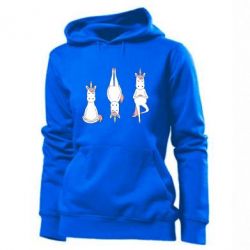 Женское худи Unicorn in yoga