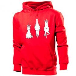 Мужское худи Unicorn in yoga