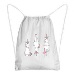 Рюкзак-мешок Unicorn in yoga - PrintSalon