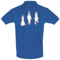 Мужское поло Unicorn in yoga