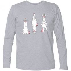 Футболка з довгим рукавом Unicorn in yoga