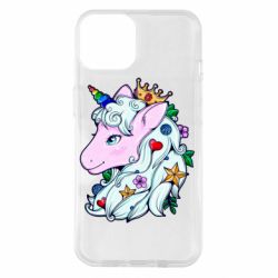 Чехол для iPhone 14 Unicorn Princess - PrintSalon